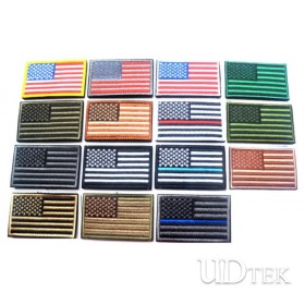 3D American flag badge Velcro paste backpack stickers patch UD7001